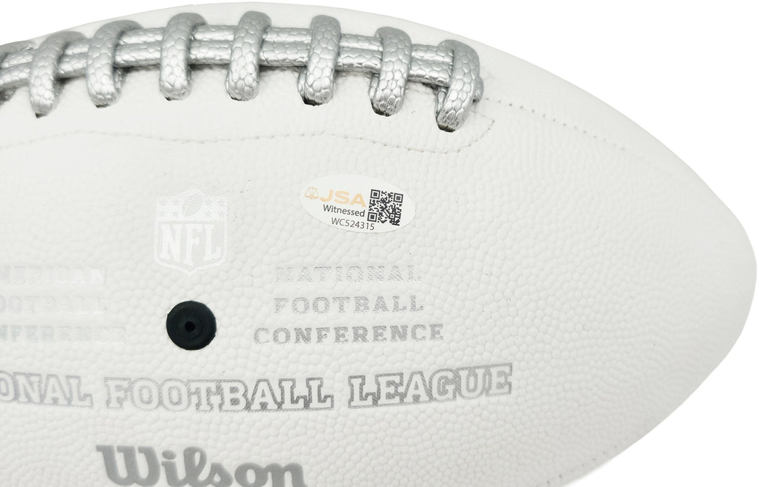 Jalen Carter Signed Philadelphia Eagles NFL Team Series Football JSA Witness