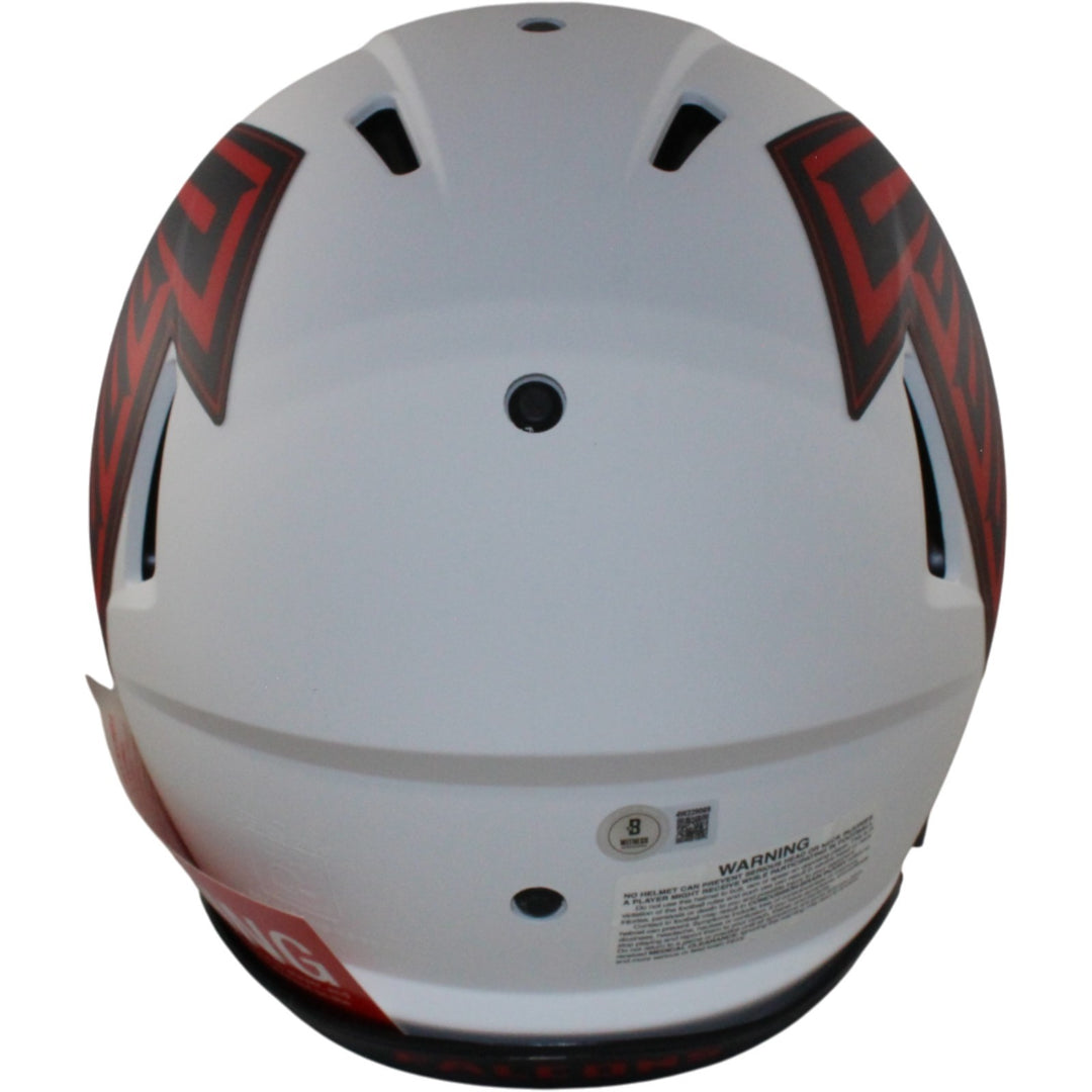 Michael Penix Autographed Atlanta Falcons Authentic Lunar Helmet Beckett 54768