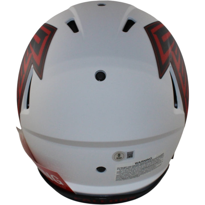 Michael Penix Autographed Atlanta Falcons Authentic Lunar Helmet Beckett 54768