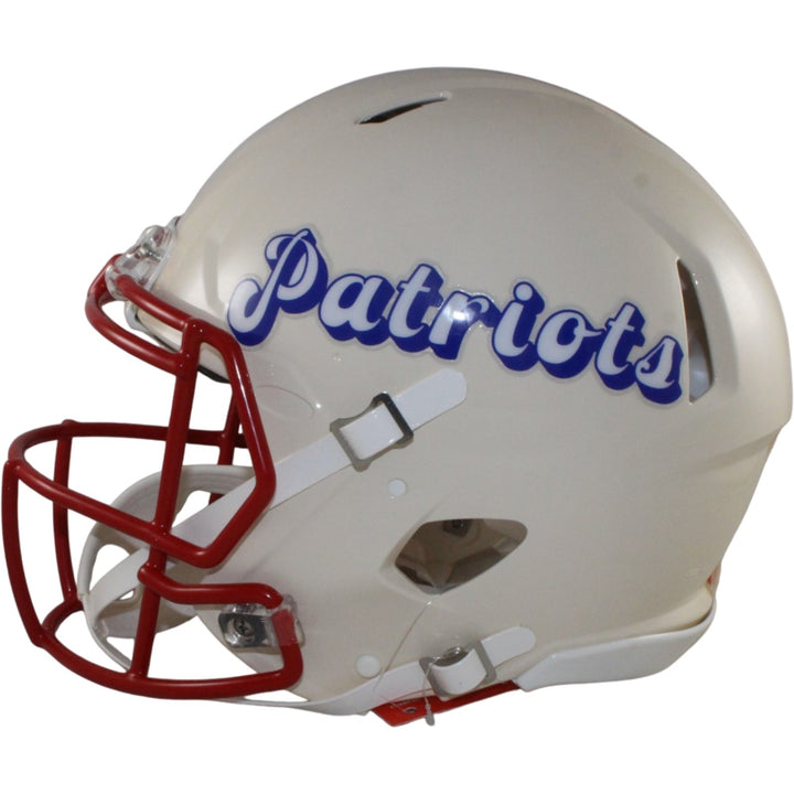 Darrelle Revis Autographed New England Patriots Pro Retro Helmet Beckett 56470