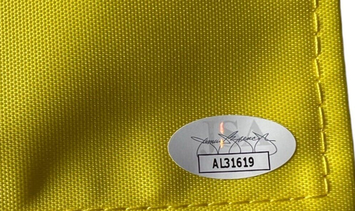 DUSTIN JOHNSON SIGNED AUTOGRAPHED 2020 MASTERS FLAG GOLF BRITISH US OPEN JSA !