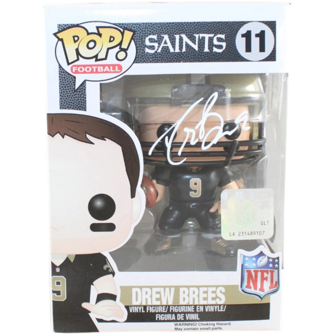 Drew Brees Autographed/Signed New Orleans Saints Funko #11 Beckett Witness 58691