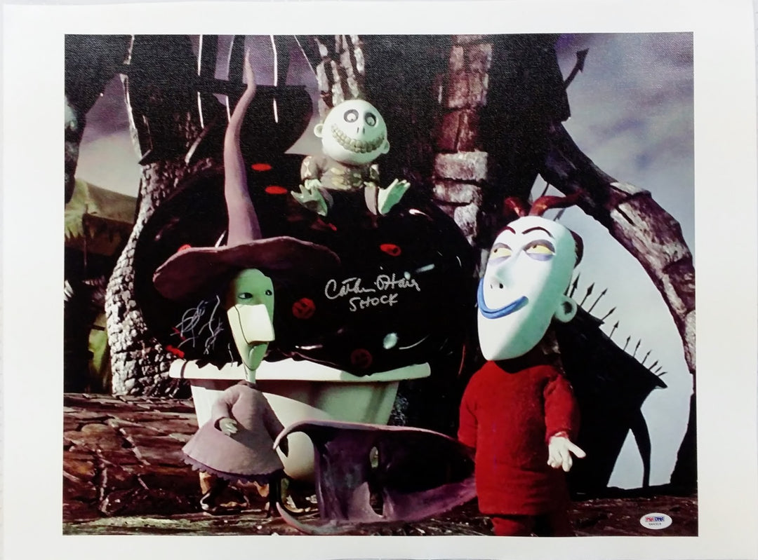 Catherine O'Hara Signed Nightmare Before Christmas 16x20 Canvas Photo PSA/DNA A