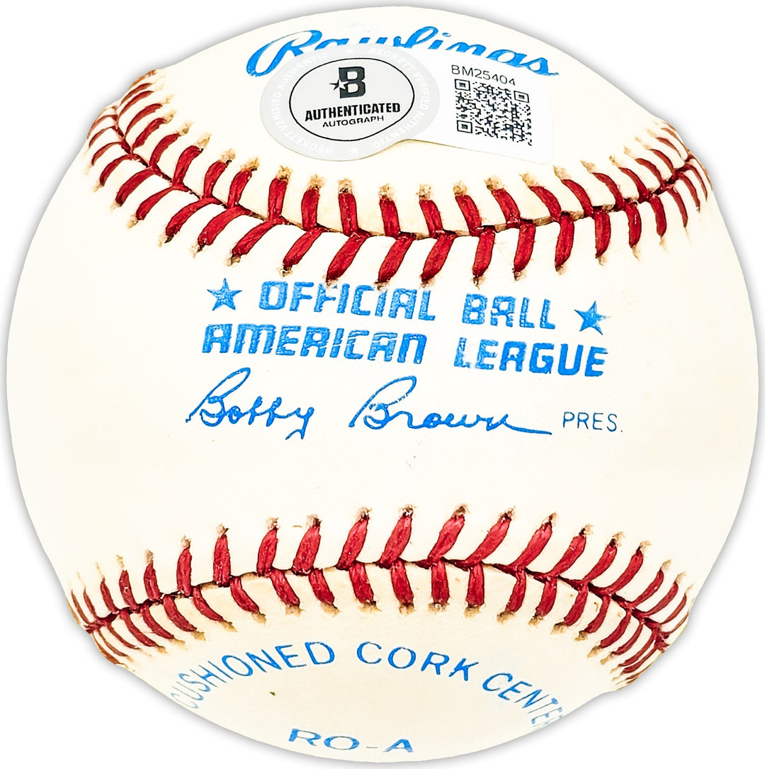 Marvelous Marv Throneberry Signed Official AL Baseball Yankees, Mets Beckett QR