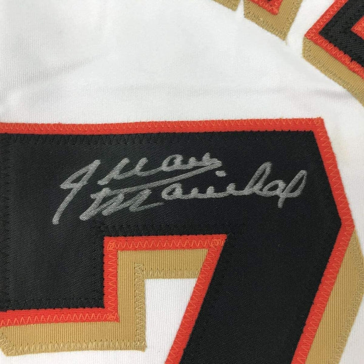 FRAMED Signed JUAN MARICHAL 35x39 San Francisco White Jersey JSA COA