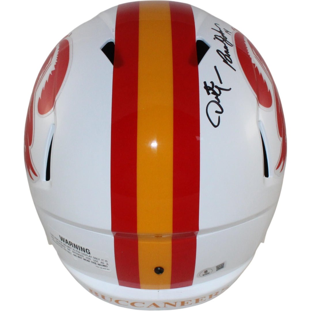 Tampa Bay Buccaneers SB 37 Alstott Sapp +3 Signed F/S TB Helmet Beckett W 54866