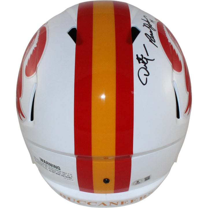 Tampa Bay Buccaneers SB 37 Alstott Sapp +3 Signed F/S TB Helmet Beckett W 54866
