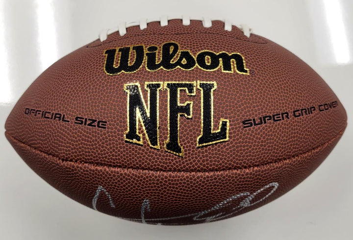 Cris Carter signed Wilson Super Grip NFL Football Vikings autograph Beckett BAS