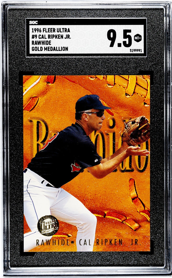 Cal Ripken, Jr 1996 Fleer Ultra Rawhide Gold Medallion Card #9- SGC Graded 9.5