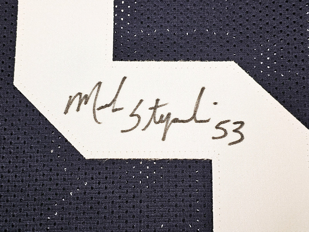 Dallas Cowboys Mark Stepnoski Autographed Signed Dark Blue Jersey Beckett