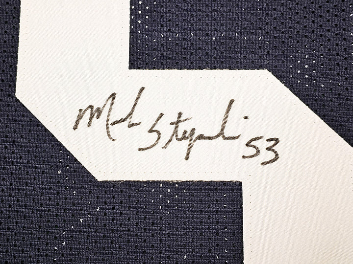 Dallas Cowboys Mark Stepnoski Autographed Signed Dark Blue Jersey Beckett