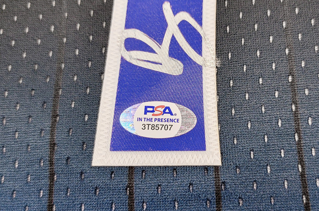 Magic Penny Hardaway Auto Black Blue M & N Fadeaway 94 Swingman Jersey L PSA/DNA