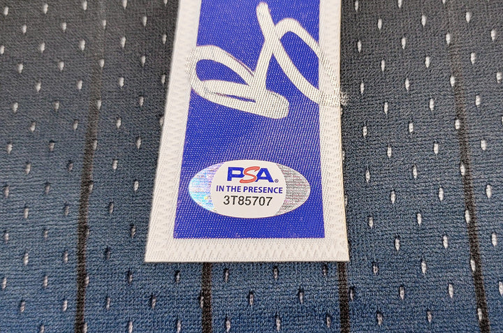 Magic Penny Hardaway Auto Black Blue M & N Fadeaway 94 Swingman Jersey L PSA/DNA