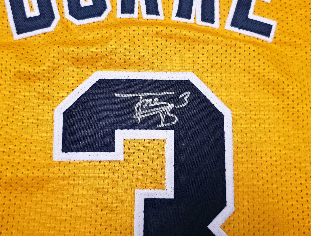 Michigan Wolverines Trey Burke Autographed Yellow Jersey PSA/DNA