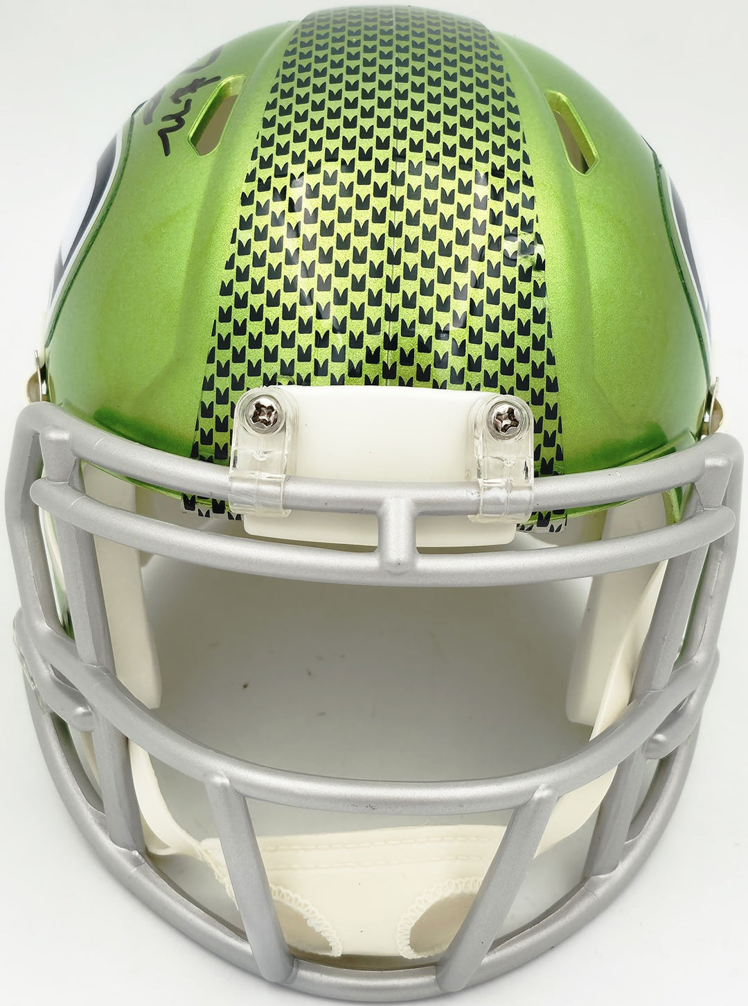 Abraham Abe Lucas Signed Seattle Seahawks Flash Green Speed Mini Helmet MCS Holo