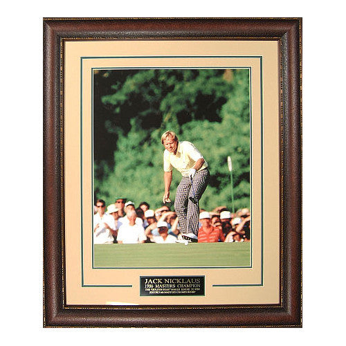 Jack Nicklaus 1986 Masters Champion 16X20 Photo Leather Framed V-Groove NEW