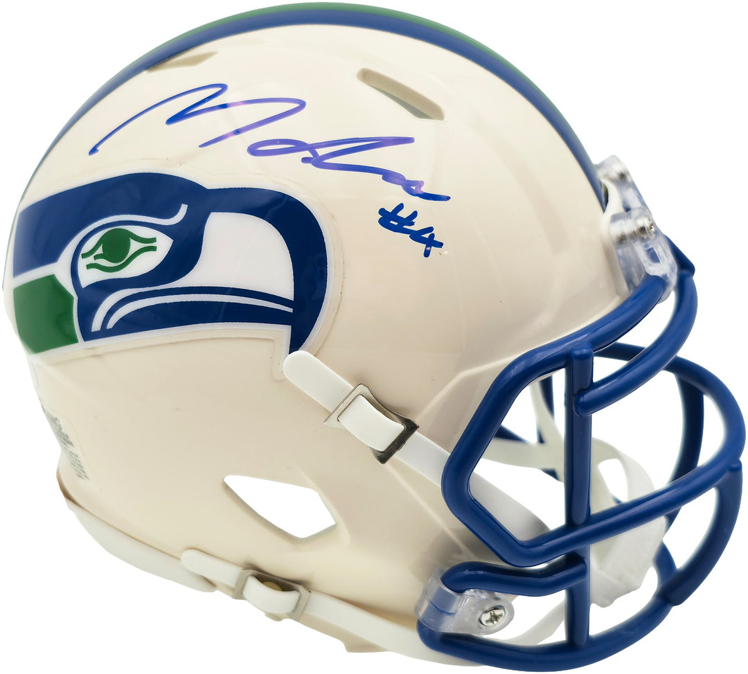 Michael Dickson Signed Seahawks Cream Retro Speed Mini Helmet MCS COA