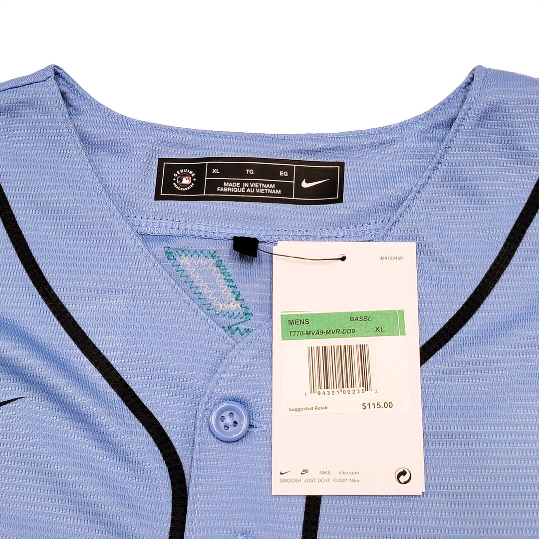 Seattle Mariners Julio Rodriguez Signed Blue Nike Jersey Size XL Beckett