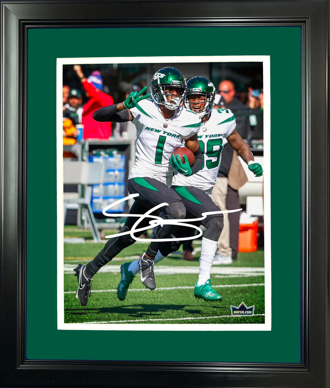 Framed Sauce Gardner Facsimile Laser Engraved Signature Auto Jets 12"x15" Photo