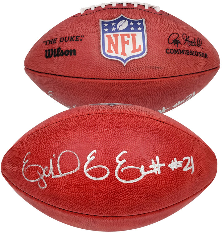 Ezekiel Elliott Signed Official NFL Leather Football Dallas Cowboys Beckett
