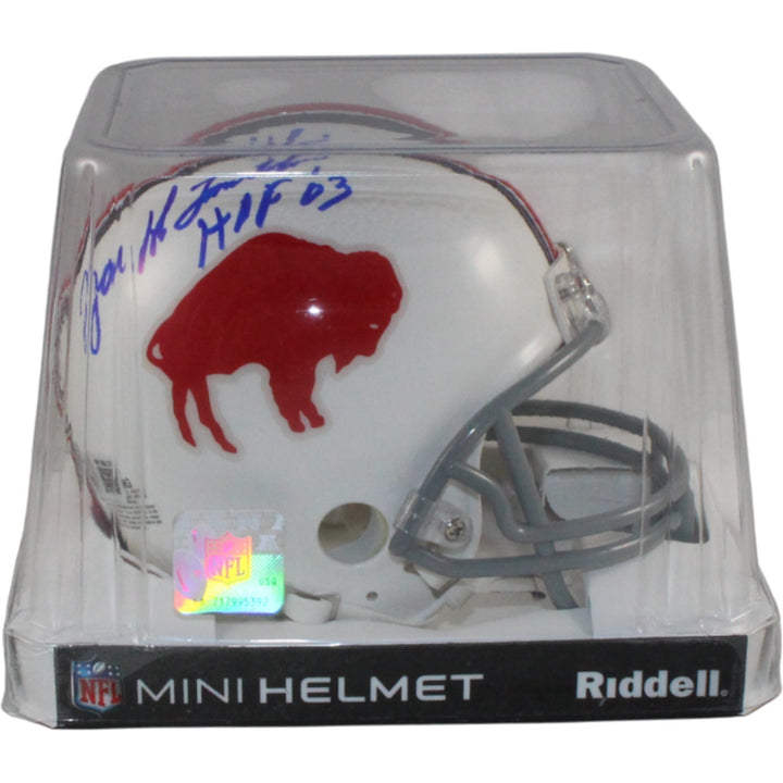 Joe Delamielleure Autographed Buffalo Bills VSR4 Mini Helmet Beckett WIT 54750