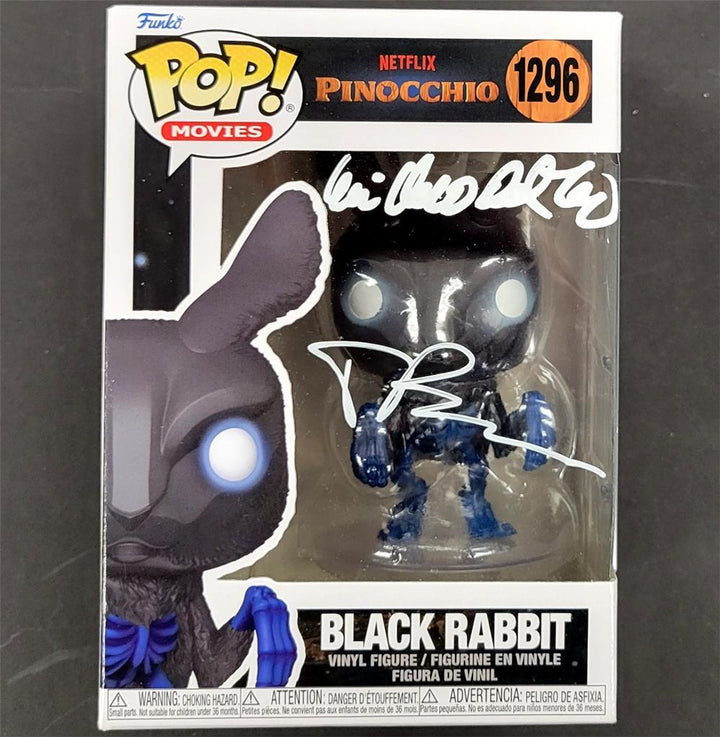 Guillermo del Toro & Tim Blake Nelson signed Pinocchio Funko Pop! autograph BAS