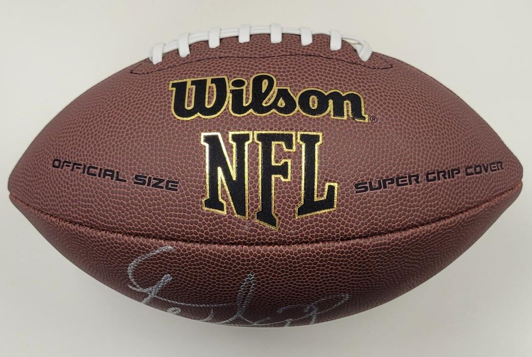 Warren Sapp signed replica NFL Football autograph Raiders Bucs HOF ~ Beckett BAS