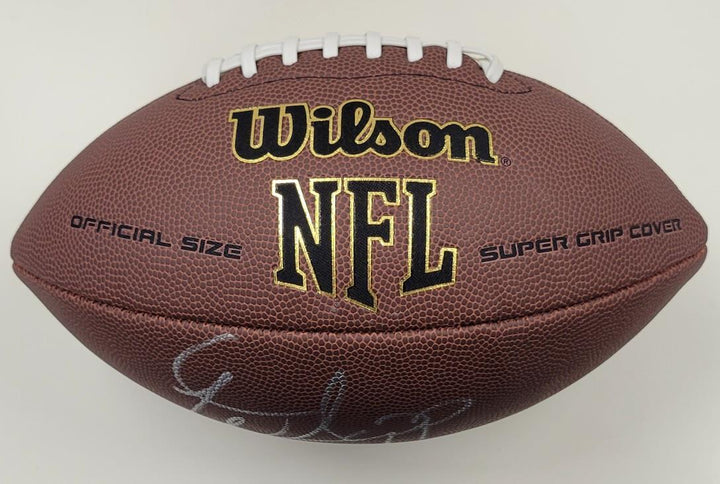 Warren Sapp signed replica NFL Football autograph Raiders Bucs HOF ~ Beckett BAS