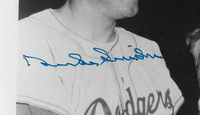 Willie Mays & Duke Snider signed 8x10 photo Mint Autograph Framed HOF PSA Loa