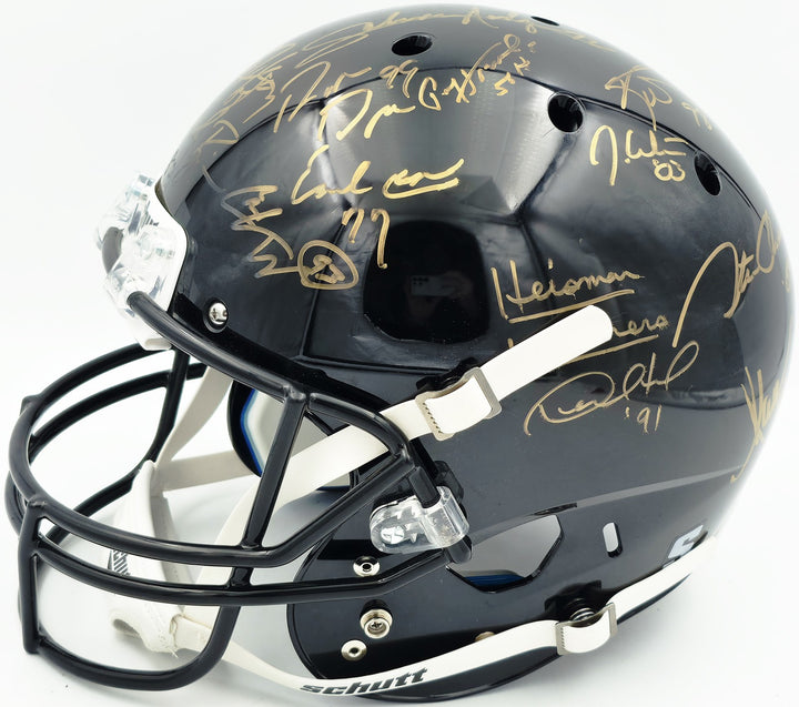 College Heisman Winners Auto Black Full Size Schutt Helmet 23 Sigs Barry Sanders