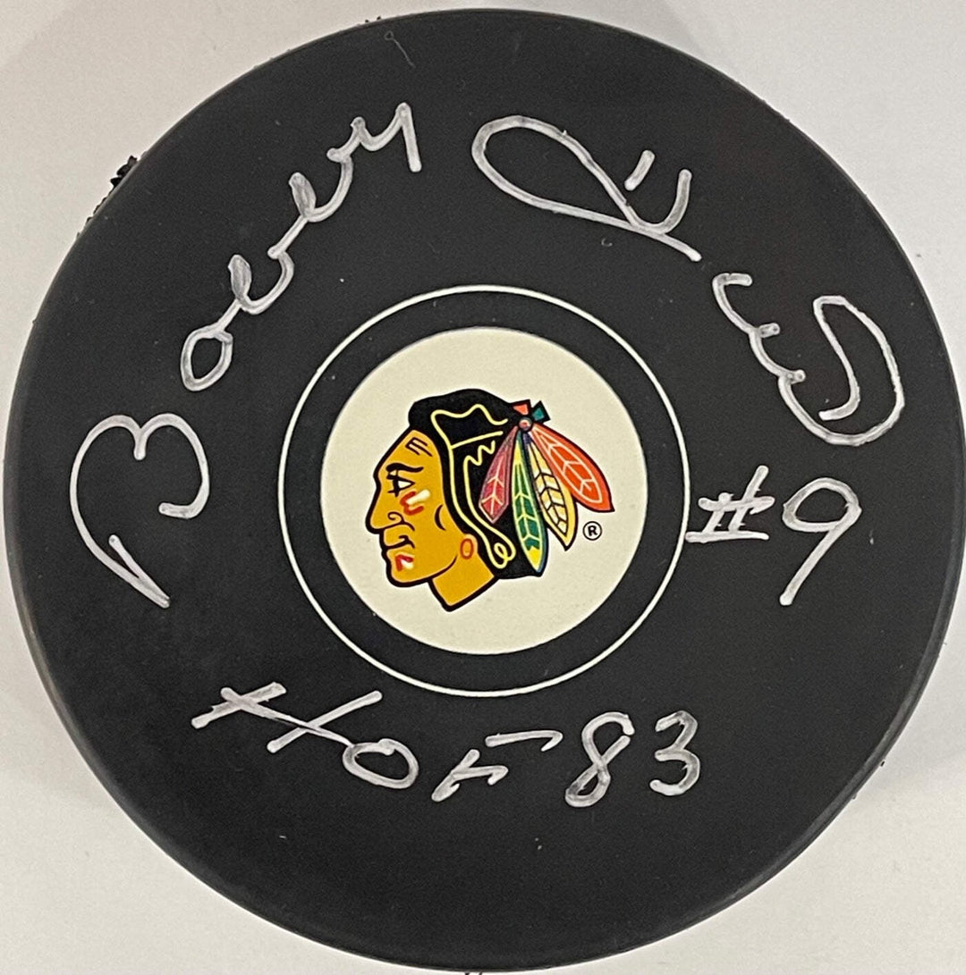 Bobby Hull Autographed Official Chicago Blackhawks Puck