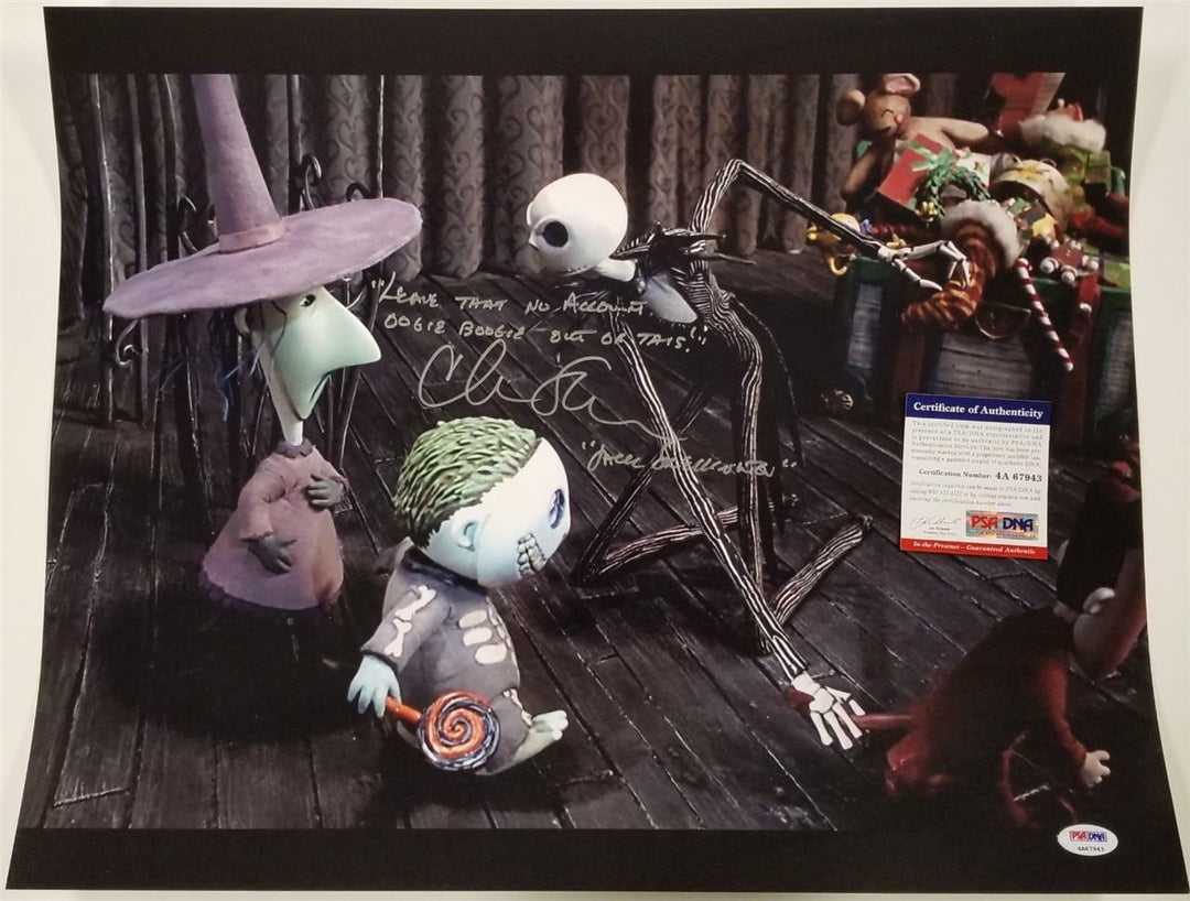 Chris Sarandon signed 16x20 Photo #9 Jack Skellington Quote Auto ~ PSA/DNA COA
