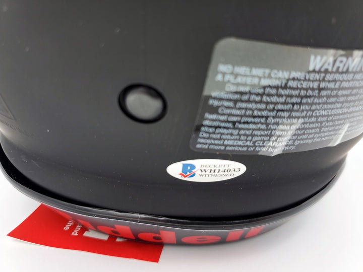 Devonta Smith Signed Alabama Crimson Tide Eclipse Black Full Size Speed Helmet