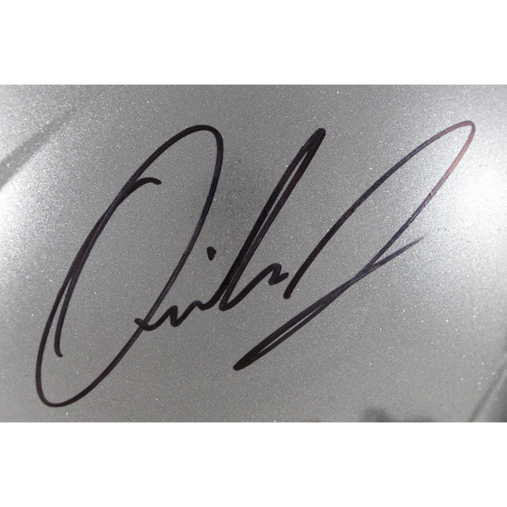 Quinshon Judkins Autographed Ohio State Buckeyes Speed F/S Helmet Beckett 49635