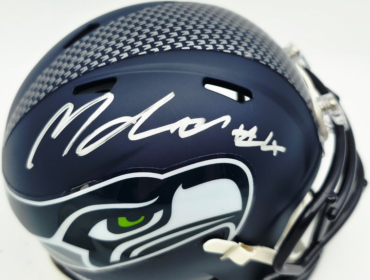Michael Dickson Signed Seahawks Blue Speed Mini Helmet MCS COA