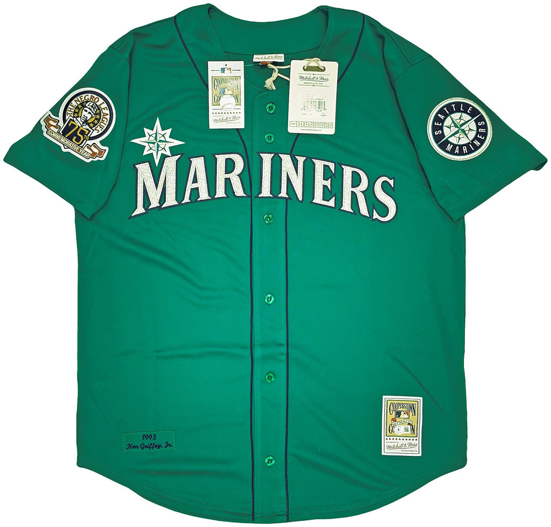 Seattle Mariners Ken Griffey Jr. Signed Teal Mitchell & Ness 1995 Cooperstown