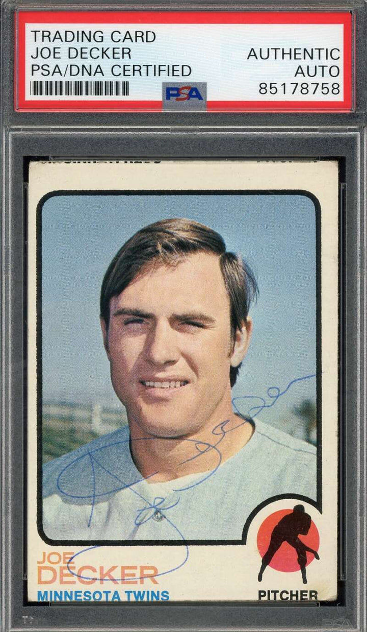 Joe Decker PSA DNA Signed 1973 Topps Autograph