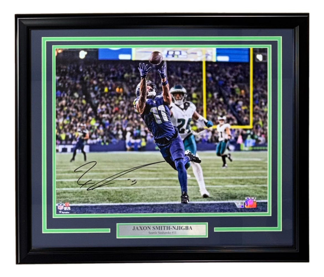 Jaxon Smith-Njigba Signed Framed 16x20 Seattle Seahawks Photo Fanatics