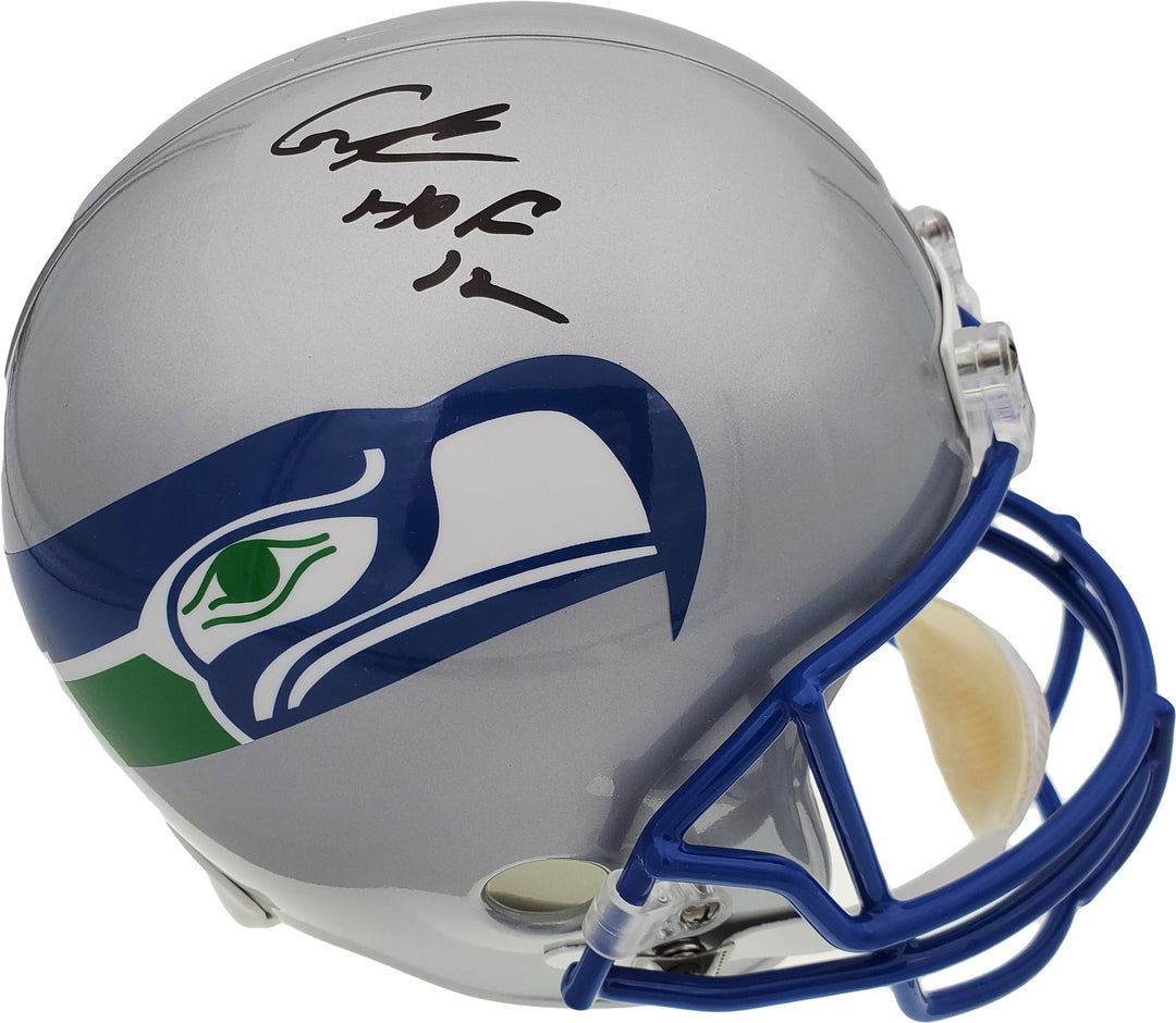 Cortez Kennedy Signed Seahawks Throwback Full Size Helmet "HOF '12" Beckett