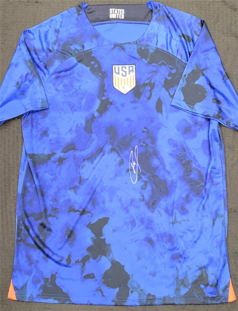 Christian Pulisic signed Team USA USMNT Jersey autograph (A) ~ Beckett BAS