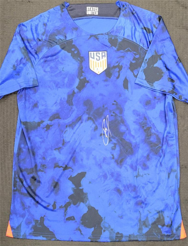Christian Pulisic signed Team USA USMNT Jersey autograph (A) ~ Beckett BAS