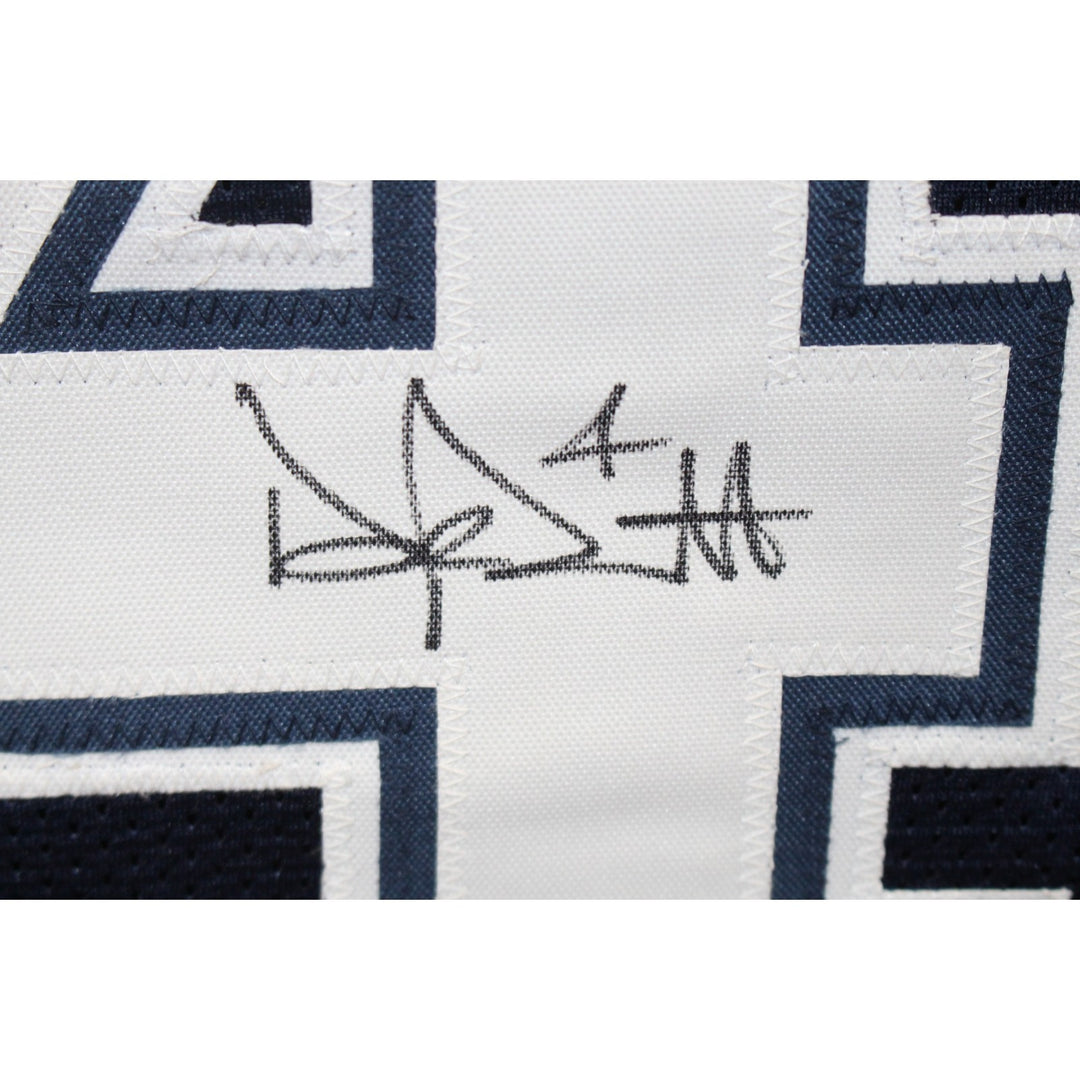 Dak Prescott Autographed/Signed Pro Style sz. XL Blue Jersey Beckett 56285