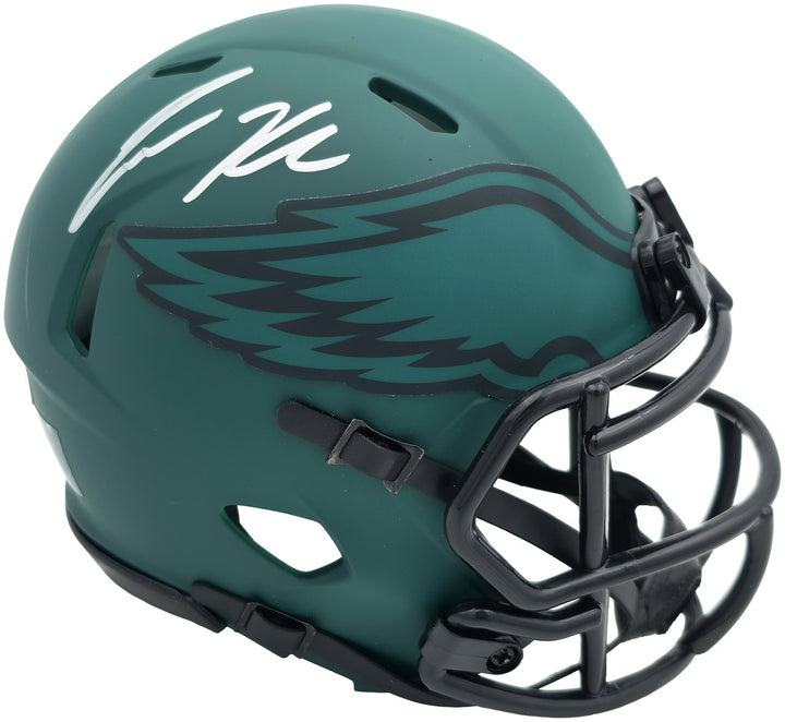 Jason Kelce Signed Philadelphia Eagles Rave Green Speed Mini Helmet PSA/DNA ITP