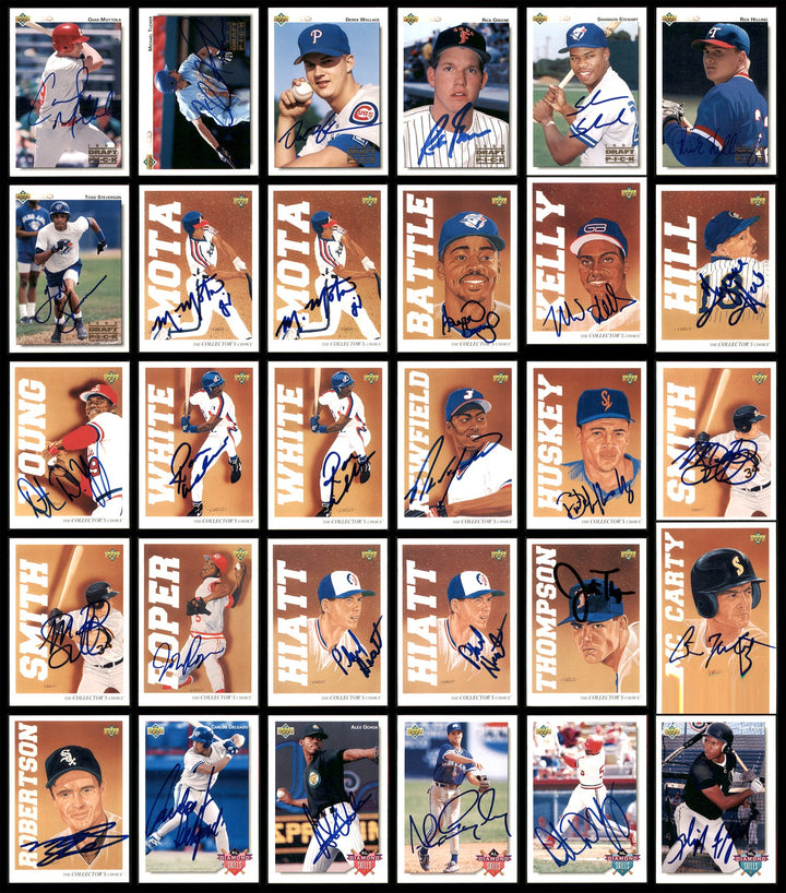 1992 Upper Deck Minor League Baseball Autographed Signed Cards Lot Of 123