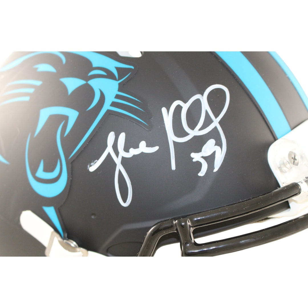 Luke Kuechly Autographed Carolina Panthers Authentic Alt Helmet Beckett W 56881
