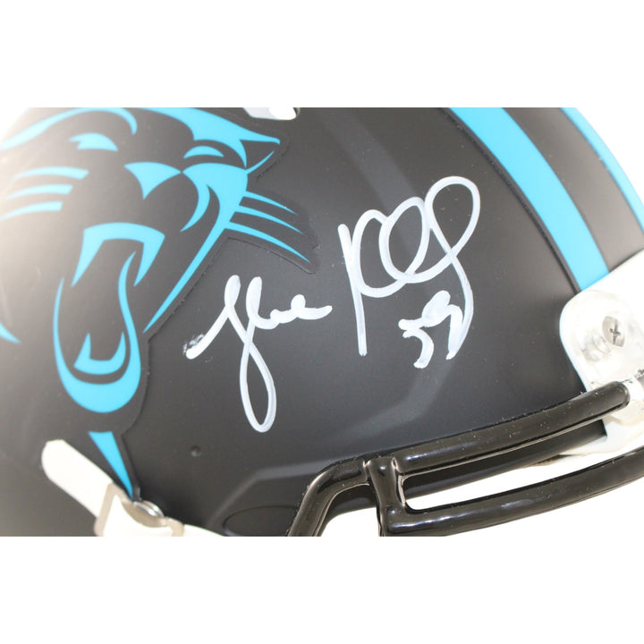 Luke Kuechly Autographed Carolina Panthers Authentic Alt Helmet Beckett W 56881