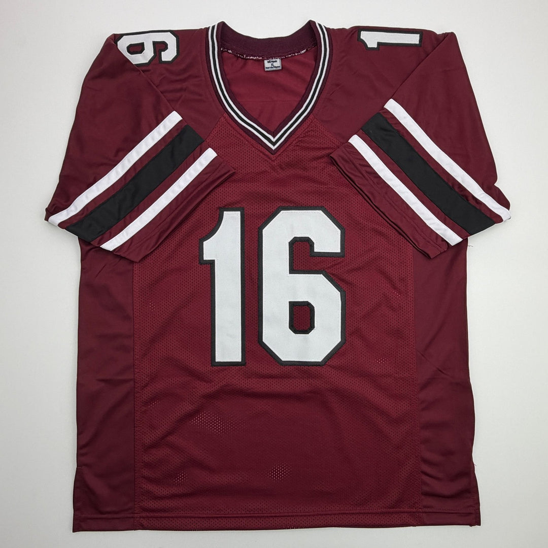 Autographed/Signed LaNorris Sellers South Carolina Maroon College Jersey JSA COA