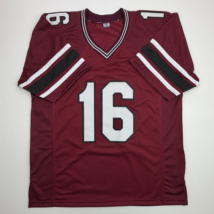 Autographed/Signed LaNorris Sellers South Carolina Maroon College Jersey JSA COA