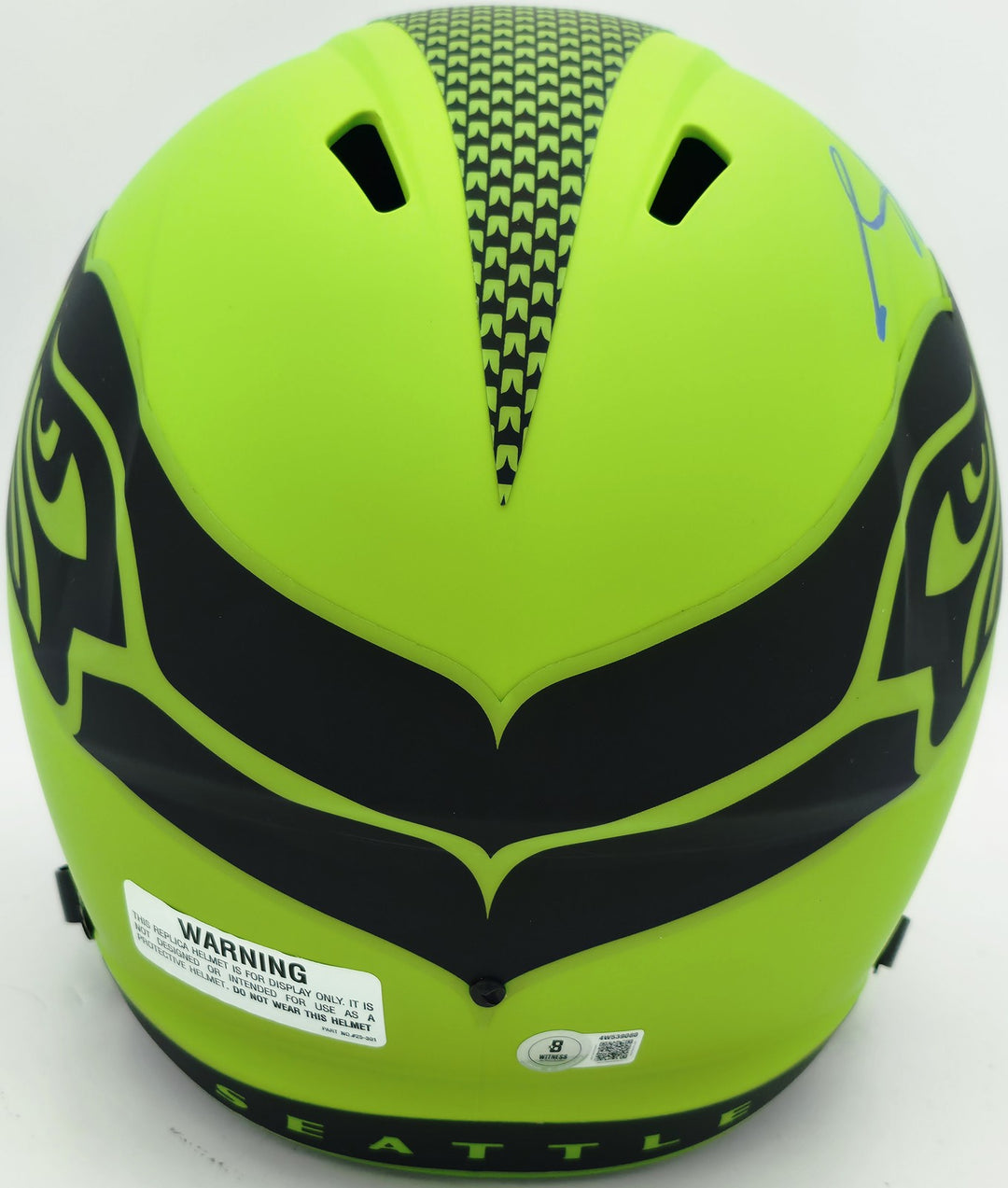 Sam Darnold Auto Seahawks Rave Green Full Size Speed Replica Helmet Beckett