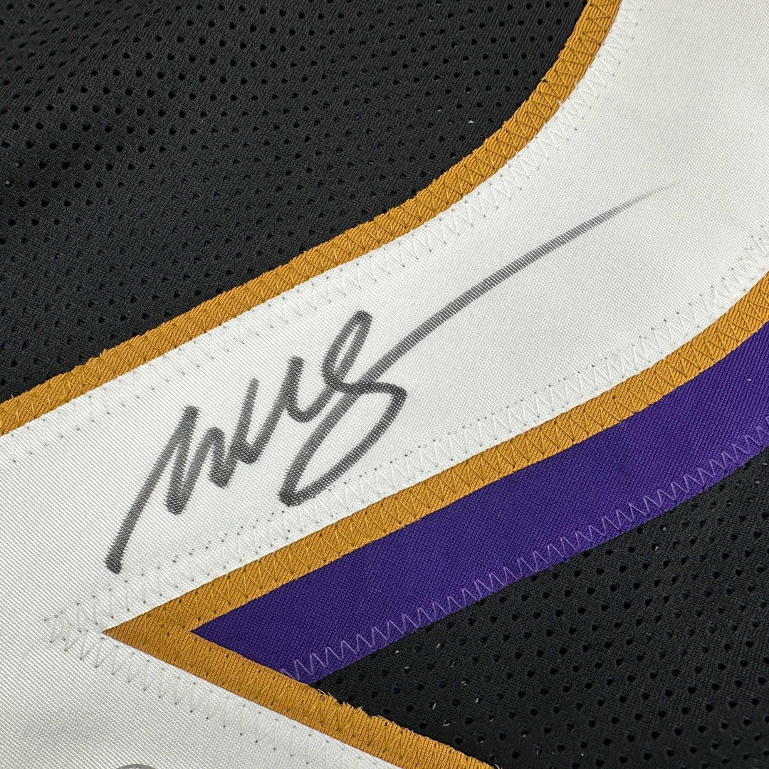 Autographed/Signed Willis McGahee Baltimore Black Jersey Beckett BAS COA